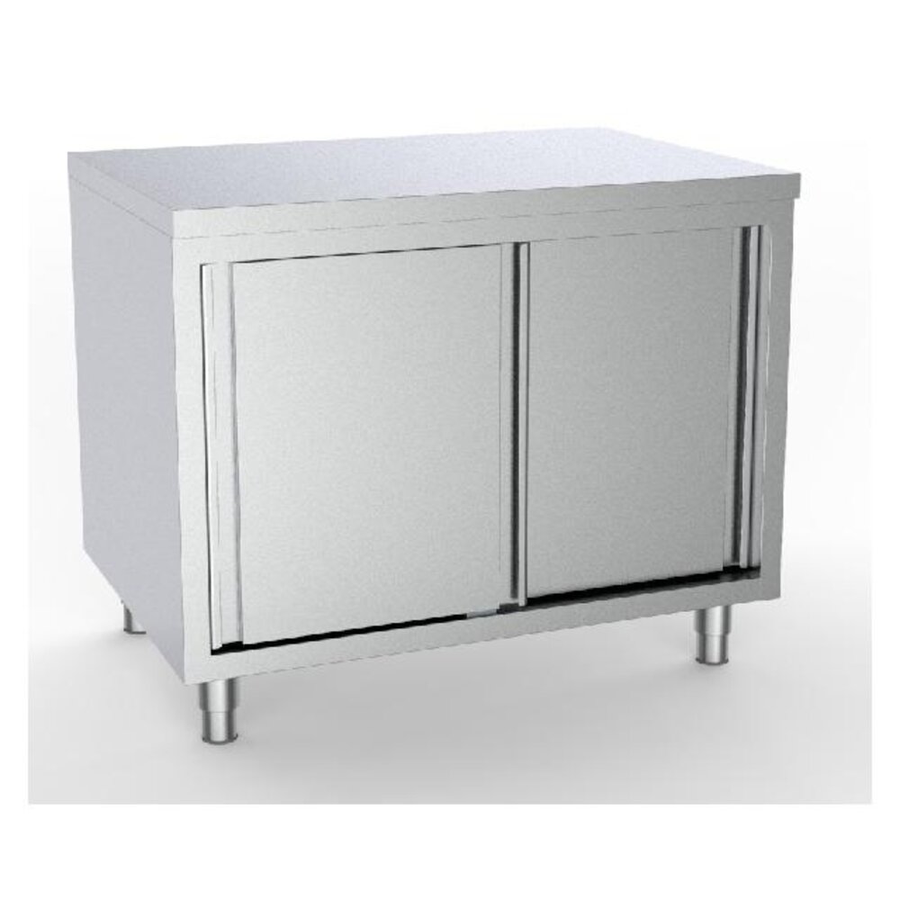 Combisteel 600 werktafel schuifdeuren 1800 | 7333.0208 Combisteel 600 werktafel schuifdeuren 1800 | 7333.0208