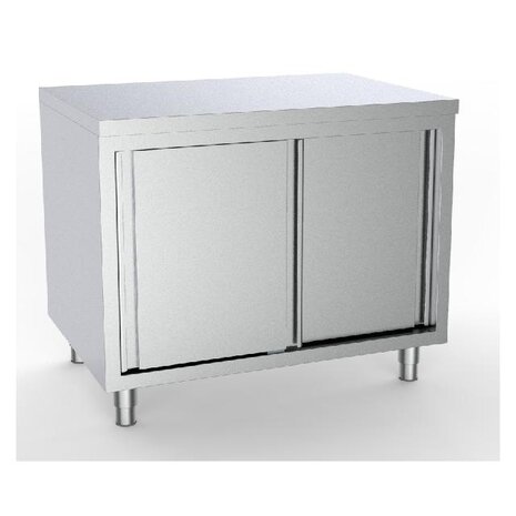 Combisteel 600 werktafel schuifdeuren 1600 | 7333.0206 Combisteel 600 werktafel schuifdeuren 1600 | 7333.0206