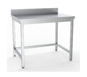 Combisteel 700 werktafel open onderstel rand demontabel Combisteel 700 werktafel open onderstel rand demontabel