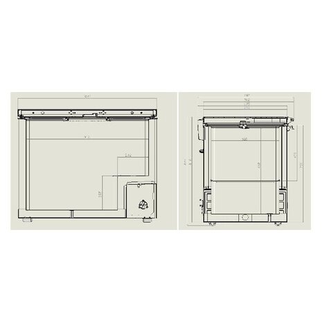 Combisteel Vrieskist rvs deksel 305 l | 7151.1105