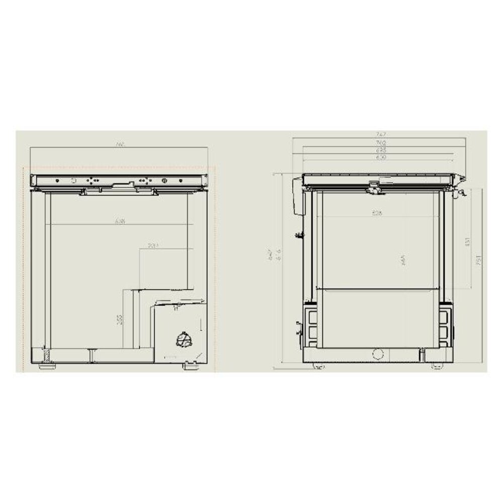 Combisteel Vrieskist rvs deksel 202 l | 7151.1100 Combisteel Vrieskist rvs deksel 202 l | 7151.1100