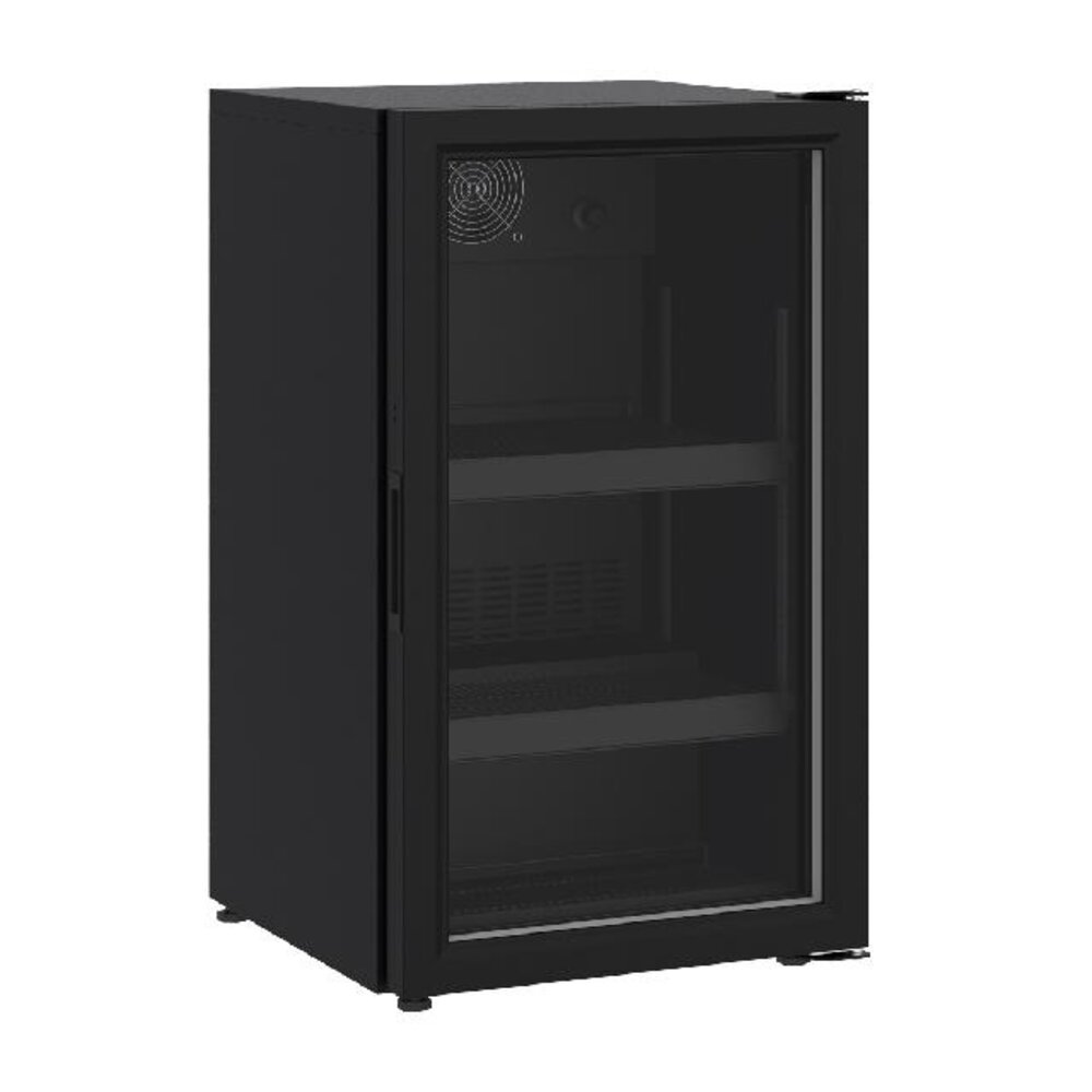 Combisteel Glasdeur koelkast tafelmodel 136l zwart | 7464.0015 Combisteel Glasdeur koelkast tafelmodel 136l zwart | 7464.0015