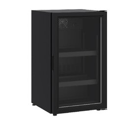 Combisteel Glasdeur koelkast tafelmodel 136l zwart Combisteel Glasdeur koelkast tafelmodel 136l zwart