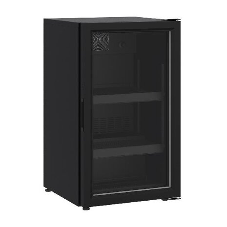 Combisteel Glasdeur koelkast tafelmodel 136l zwart | 7464.0015 Combisteel Glasdeur koelkast tafelmodel 136l zwart | 7464.0015