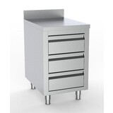 Combisteel 700 werktafel met 3 laden rand 500 Combisteel 700 werktafel met 3 laden rand 500