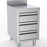 Combisteel 700 werktafel met 3 laden rand 500 | 7333.0282 Combisteel 700 werktafel met 3 laden rand 500 | 7333.0282
