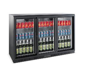 Combisteel Barkoeler zwart 3 schuifdeuren