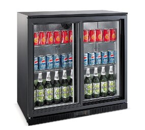 Combisteel Barkoeler zwart 2 schuifdeuren