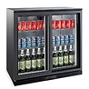 Combisteel Barkoeler zwart 2 schuifdeuren | 7527.0045 Combisteel Barkoeler zwart 2 schuifdeuren | 7527.0045