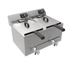 Combisteel Friteuse tafel 2x8l 2x3kw Combisteel Friteuse tafel 2x8l 2x3kw