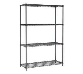 Combisteel Stelling 4 levels 1200 zwart demontabel Combisteel Stelling 4 levels 1200 zwart demontabel