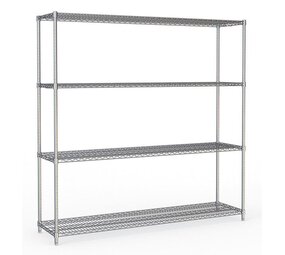 Combisteel Stelling 4 levels 1800 demontabel Combisteel Stelling 4 levels 1800 demontabel