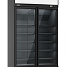 Combisteel Koelkast 2 glasdeuren zwart antraciet ins-1000r bl | 7455.2406 Combisteel Koelkast 2 glasdeuren zwart antraciet ins-1000r bl | 7455.2406