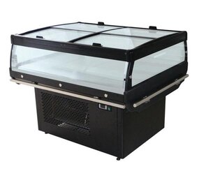 Combisteel Koeleiland met glasdeksel 1.3