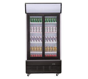 Combisteel Koelkast schuif glasdeuren 800l