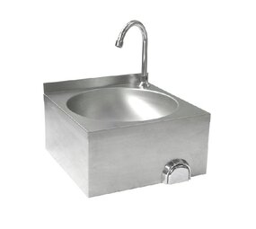 Hendi Wasbak met kniebediening, , 400x400x(h)450mm Hendi Wasbak met kniebediening, , 400x400x(h)450mm