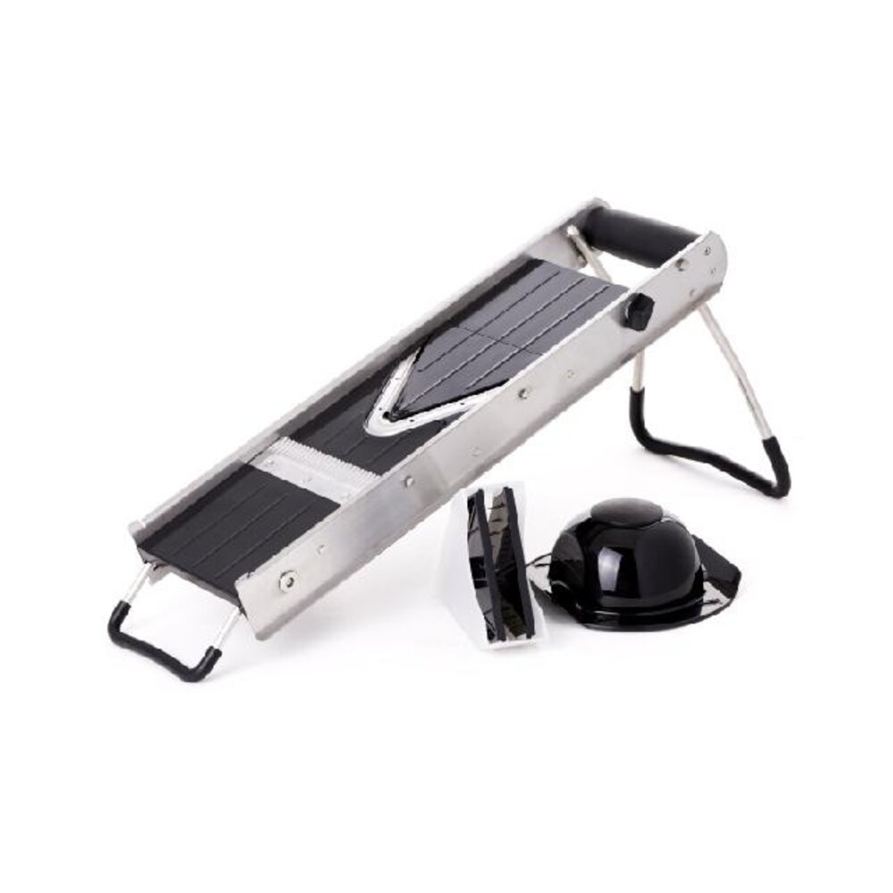 Hendi Groentesnijder v-vorm met twee messen, , zwart, 530x165x(h)203mm | 222676