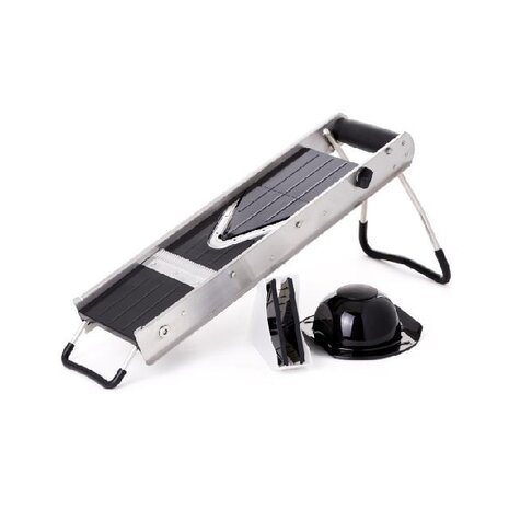 Hendi Groentesnijder v-vorm met twee messen, , zwart, 530x165x(h)203mm | 222676