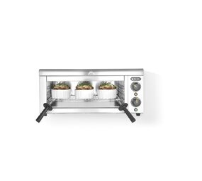 Hendi Salamander met muurbevestiging, , 230v 2000w, 610x310x(h)280mm Hendi Salamander met muurbevestiging, , 230v 2000w, 610x310x(h)280mm