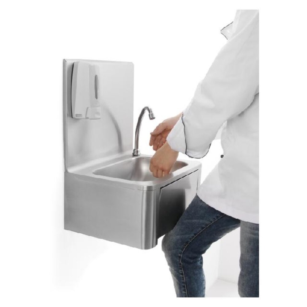 Hendi Wasbak - kraan met knie bediening, , 400x335x(h)570mm | 810309 Hendi Wasbak - kraan met knie bediening, , 400x335x(h)570mm | 810309