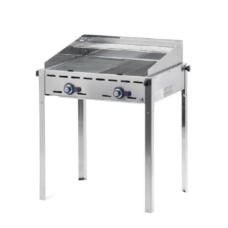 Hendi Green fire met 2 branders, , profi line, 2 roestvast stalen gastronorm 1 1 roosters, 11,6kw, 740x612x(h)825mm | 149621 Hendi Green fire met 2 branders, , profi line, 2 roestvast stalen gastronorm 1 1 roosters, 11,6kw, 740x612x(h)825mm | 149621