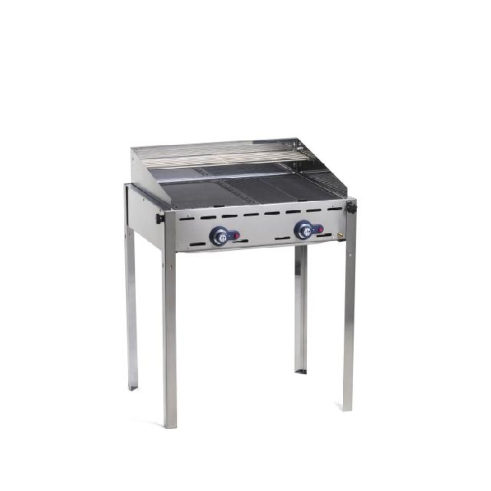 Hendi Green fire met 2 branders, , profi line, 2 roestvast stalen gastronorm 1 1 roosters, 11,6kw, 740x612x(h)825mm | 149621 Hendi Green fire met 2 branders, , profi line, 2 roestvast stalen gastronorm 1 1 roosters, 11,6kw, 740x612x(h)825mm | 149621