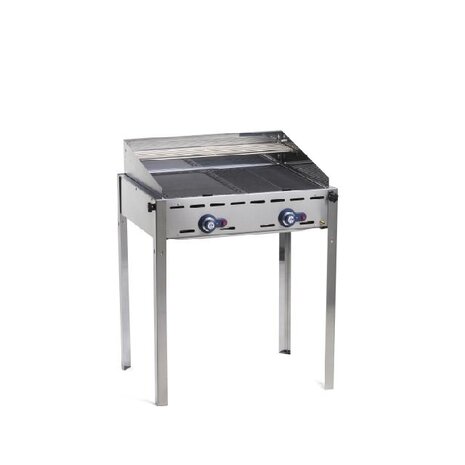 Hendi Green fire met 2 branders, , profi line, 2 roestvast stalen gastronorm 1 1 roosters, 11,6kw, 740x612x(h)825mm | 149621 Hendi Green fire met 2 branders, , profi line, 2 roestvast stalen gastronorm 1 1 roosters, 11,6kw, 740x612x(h)825mm | 149621