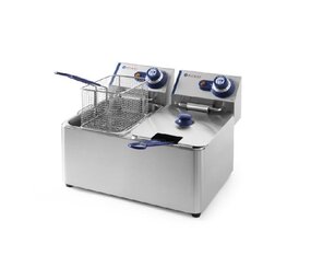Hendi Friteuse kitchen line - 2x4l, , kitchen line, 8l, 230v 6000w, 470x380x(h)330mm