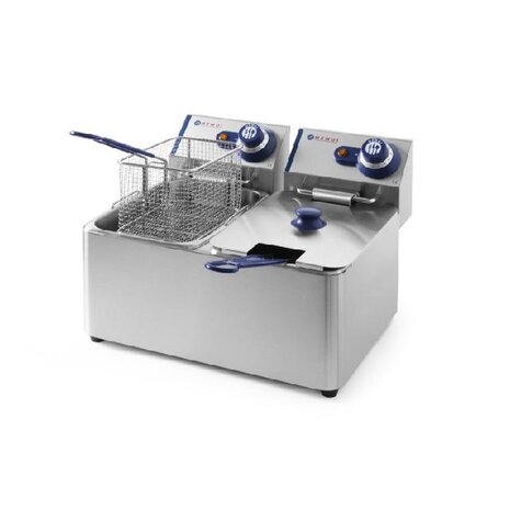 Hendi Friteuse kitchen line - 2x4l, , kitchen line, 8l, 230v 6000w, 470x380x(h)330mm | 205846