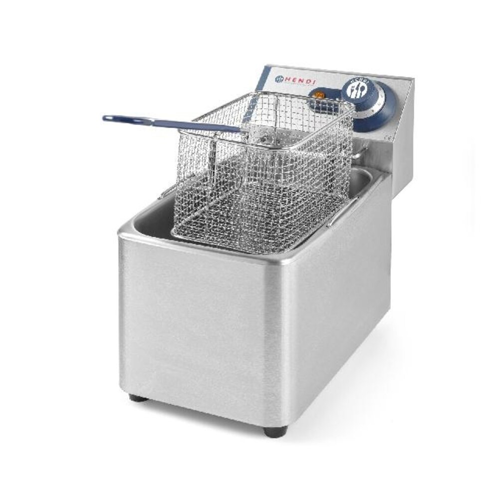 Hendi Friteuse kitchen line - 2x4l, , kitchen line, 8l, 230v 6000w, 470x380x(h)330mm | 205846