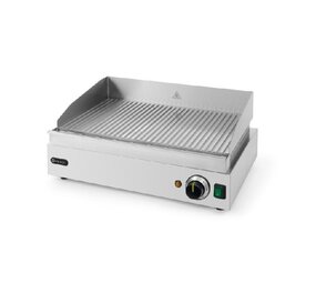 Hendi Bakplaat profi line, , profi line, geheel geribd, 230v 2400w, 550x420x(h)240mm