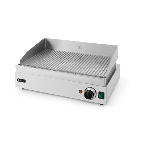 Hendi Bakplaat profi line, , profi line, geheel geribd, 230v 2400w, 550x420x(h)240mm | 203170