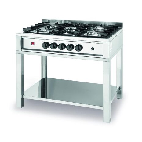 Hendi Gasfornuis - 5 pits, met ombouw, , kitchen line, 14,3kw, 900x600x(h)850mm | 225806 Hendi Gasfornuis - 5 pits, met ombouw, , kitchen line, 14,3kw, 900x600x(h)850mm | 225806