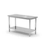 Hendi Centrale werktafel zware uitvoering met plank, 700 mm diep, , kitchen line, 1000x700x(h)850mm Hendi Centrale werktafel zware uitvoering met plank, 700 mm diep, , kitchen line, 1000x700x(h)850mm