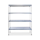 Hendi Aluminium opbergrek, , 1280x405x(h)1685mm Hendi Aluminium opbergrek, , 1280x405x(h)1685mm