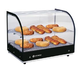 Hendi Opzet warmhoudvitrine tweelaags, , twee niveaus, 230v 400w, 554x376x(h)432mm Hendi Opzet warmhoudvitrine tweelaags, , twee niveaus, 230v 400w, 554x376x(h)432mm