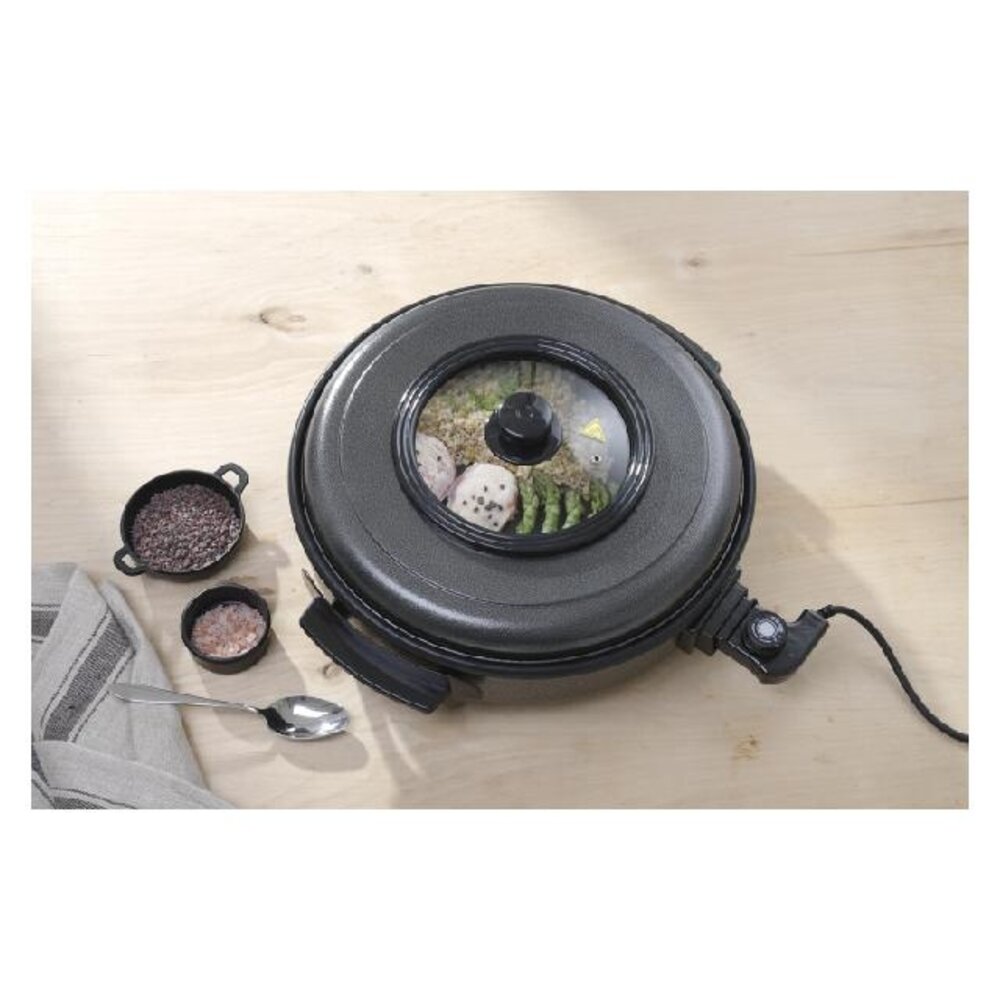 Hendi Partypan, , binnenpan 550x60mm, 230v 1600w, ø620x(h)190mm | 239605