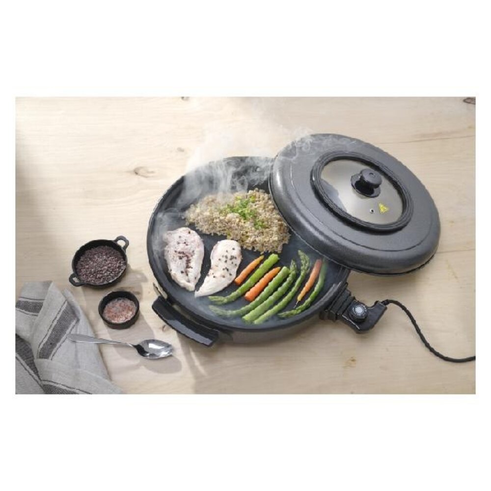 Hendi Partypan, , binnenpan 400x50mm, 230v 1400w, ø500x(h)190mm | 239506