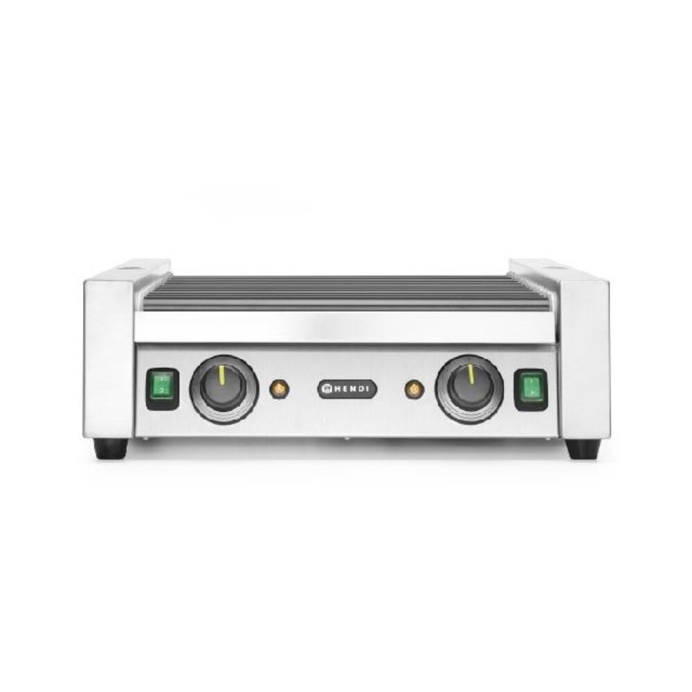 Hendi Worstenroller grill - twee zones, , 14 rollers, 230v 1480w, 520x591x(h)175mm | 268735 Hendi Worstenroller grill - twee zones, , 14 rollers, 230v 1480w, 520x591x(h)175mm | 268735