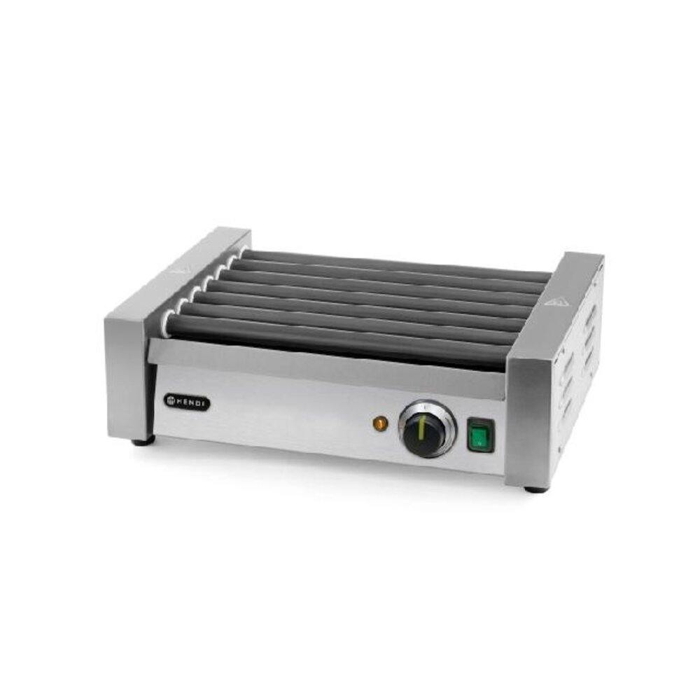Hendi Worstenroller grill - één zone, , 9 rollers, 230v 940w, 520x400x(h)175mm | 268605 Hendi Worstenroller grill - één zone, , 9 rollers, 230v 940w, 520x400x(h)175mm | 268605