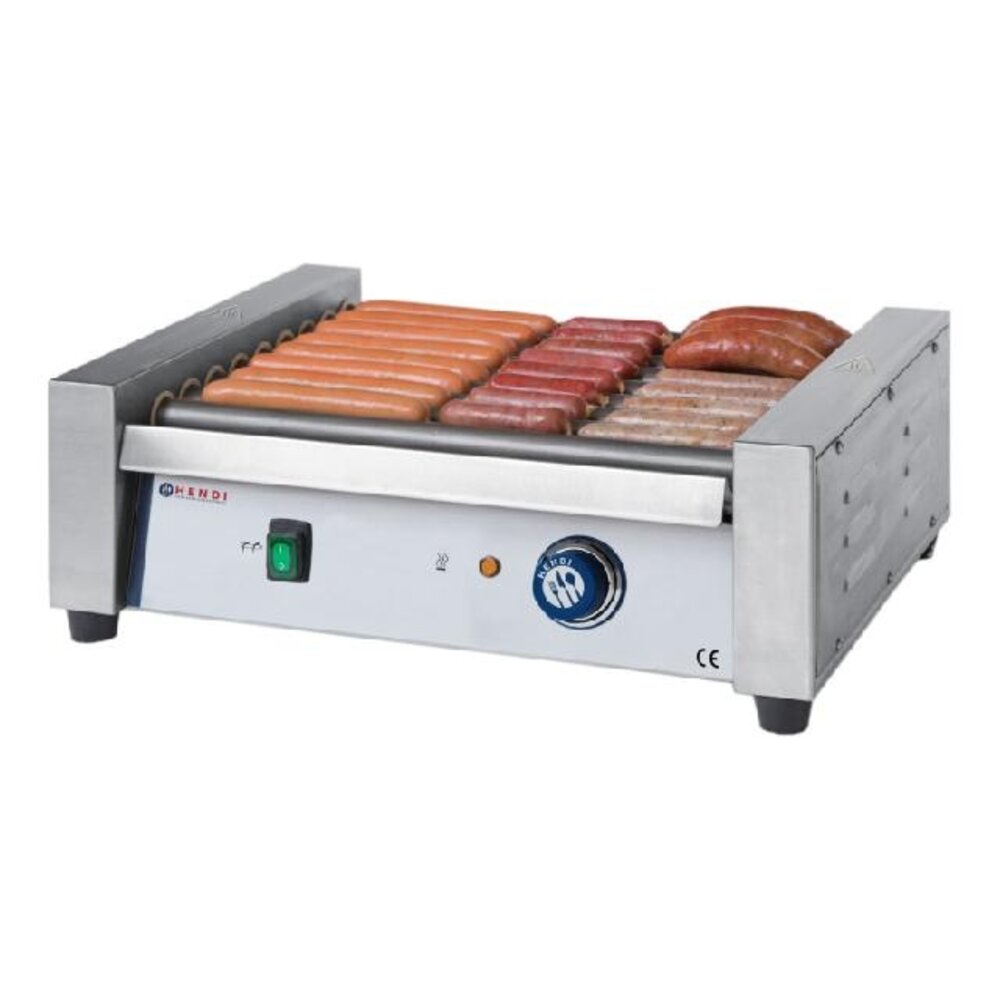 Hendi Worstenroller grill - één zone, , 7 rollers, 230v 740w, 520x325x(h)175mm | 268506 Hendi Worstenroller grill - één zone, , 7 rollers, 230v 740w, 520x325x(h)175mm | 268506