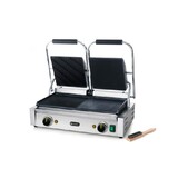 Hendi Contactgrill - dubbele versie, , half glad, half geribd, 230v 3600w, 570x370x(h)210mm