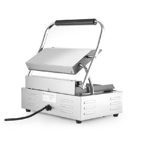 Hendi Contactgrill  panini , , boven en onder geribd, 230v 2200w, 430x370x(h)210mm | 263655 Hendi Contactgrill  panini , , boven en onder geribd, 230v 2200w, 430x370x(h)210mm | 263655