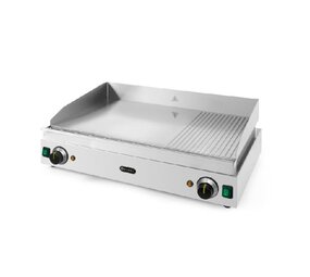 Hendi Bakplaat profi line, , profi line, 2 3 glad, 1 3 geribd, 230v 3500w, 720x530x(h)250mm