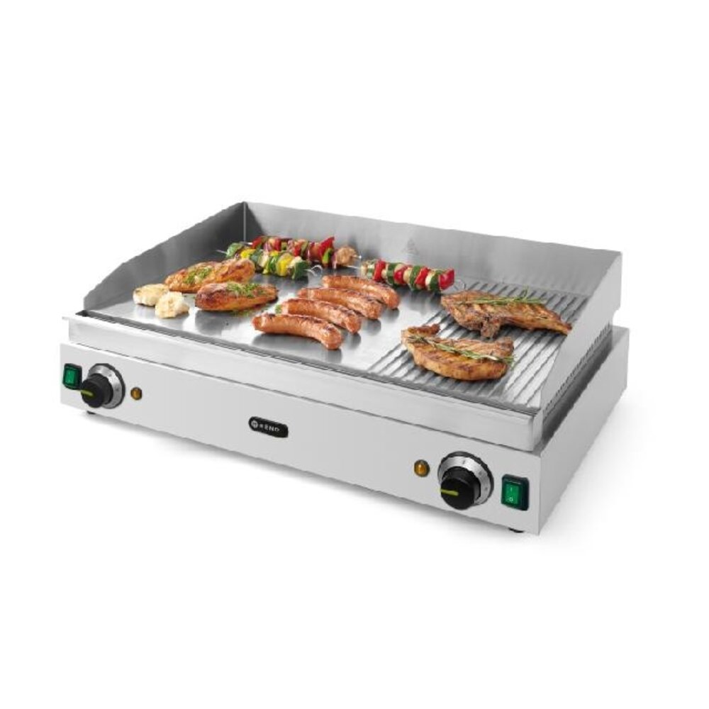 Hendi Bakplaat profi line, , profi line, 2 3 glad, 1 3 geribd, 230v 3500w, 720x530x(h)250mm | 203163 Hendi Bakplaat profi line, , profi line, 2 3 glad, 1 3 geribd, 230v 3500w, 720x530x(h)250mm | 203163