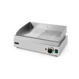 Hendi Bakplaat profi line, , profi line, 1 2 glad, 1 2 geribd, 230v 2400w, 550x380x(h)240mm