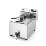 Hendi Friteuse profi line met aftapkraan - 8 l, , profi line, 8l, lichtgrijs, 230v 3500w, 305x515x(h)350mm Hendi Friteuse profi line met aftapkraan - 8 l, , profi line, 8l, lichtgrijs, 230v 3500w, 305x515x(h)350mm