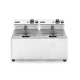 Hendi Friteuse profi line - 2 x 8 l, , profi line, 16l, 230v 7000w, 605x460x(h)350mm