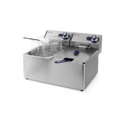 Hendi Friteuse kitchen line - 2x 8l, , kitchen line, 16l, 230v 7000w, 550x430x(h)345mm Hendi Friteuse kitchen line - 2x 8l, , kitchen line, 16l, 230v 7000w, 550x430x(h)345mm