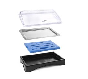 Hendi Gekoeld presentatie display met kap - gastronorm 1 1, , set, 555x357x(h)175mm Hendi Gekoeld presentatie display met kap - gastronorm 1 1, , set, 555x357x(h)175mm